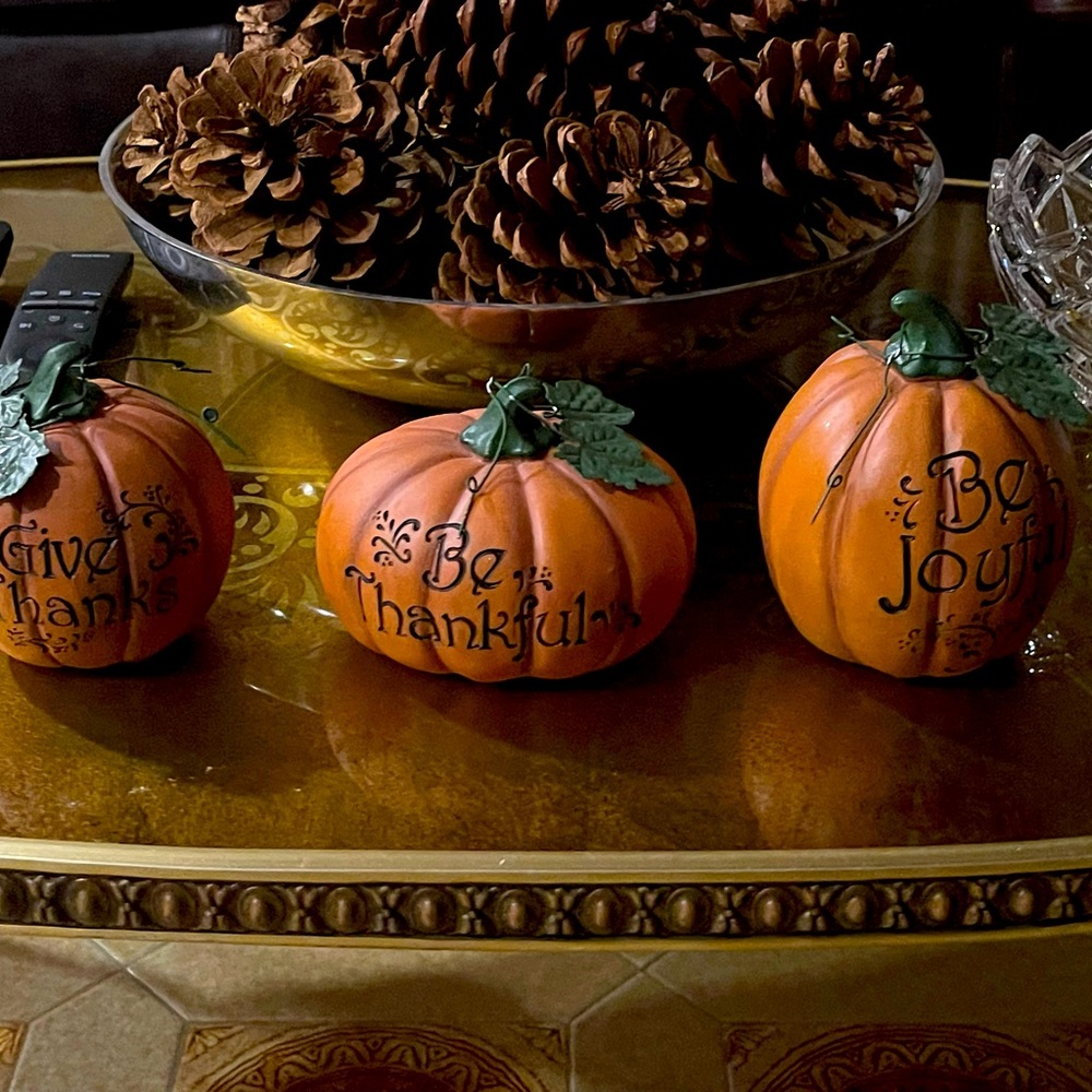 Barely used - three holiday pumpkins